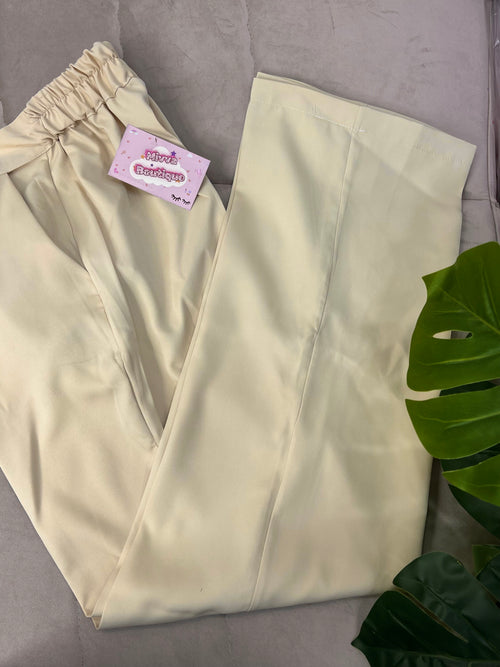Beige Classic Pants