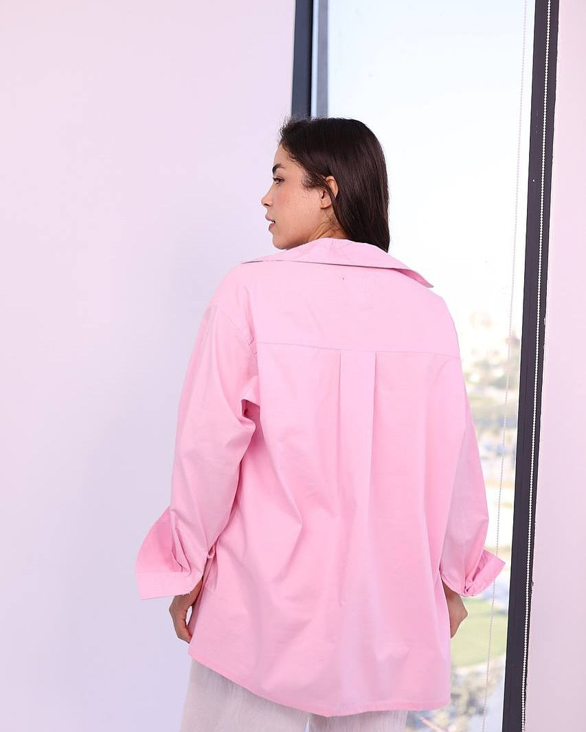 Pink Gabardine Shirt