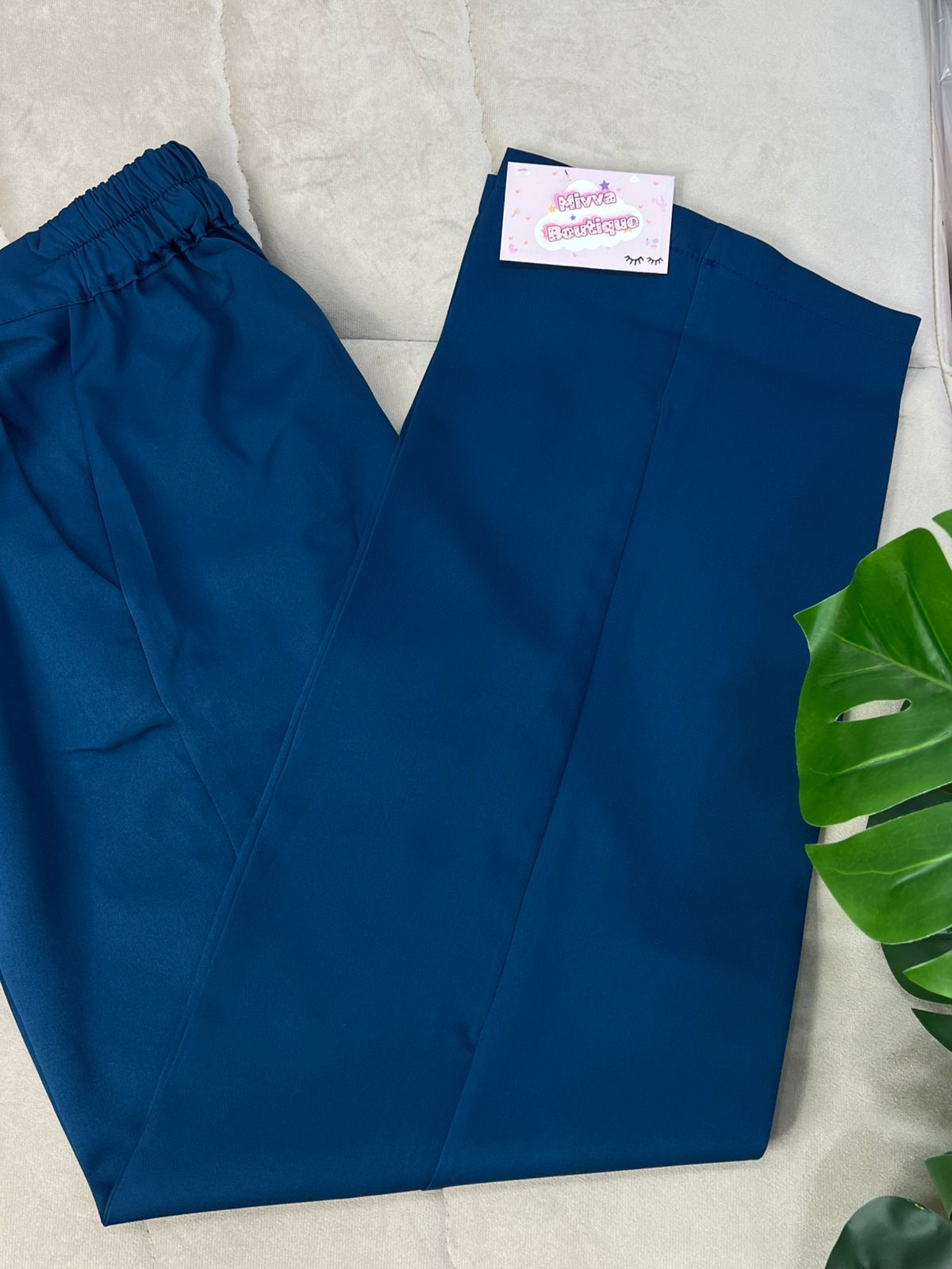 Petrol Blue Classic Pants