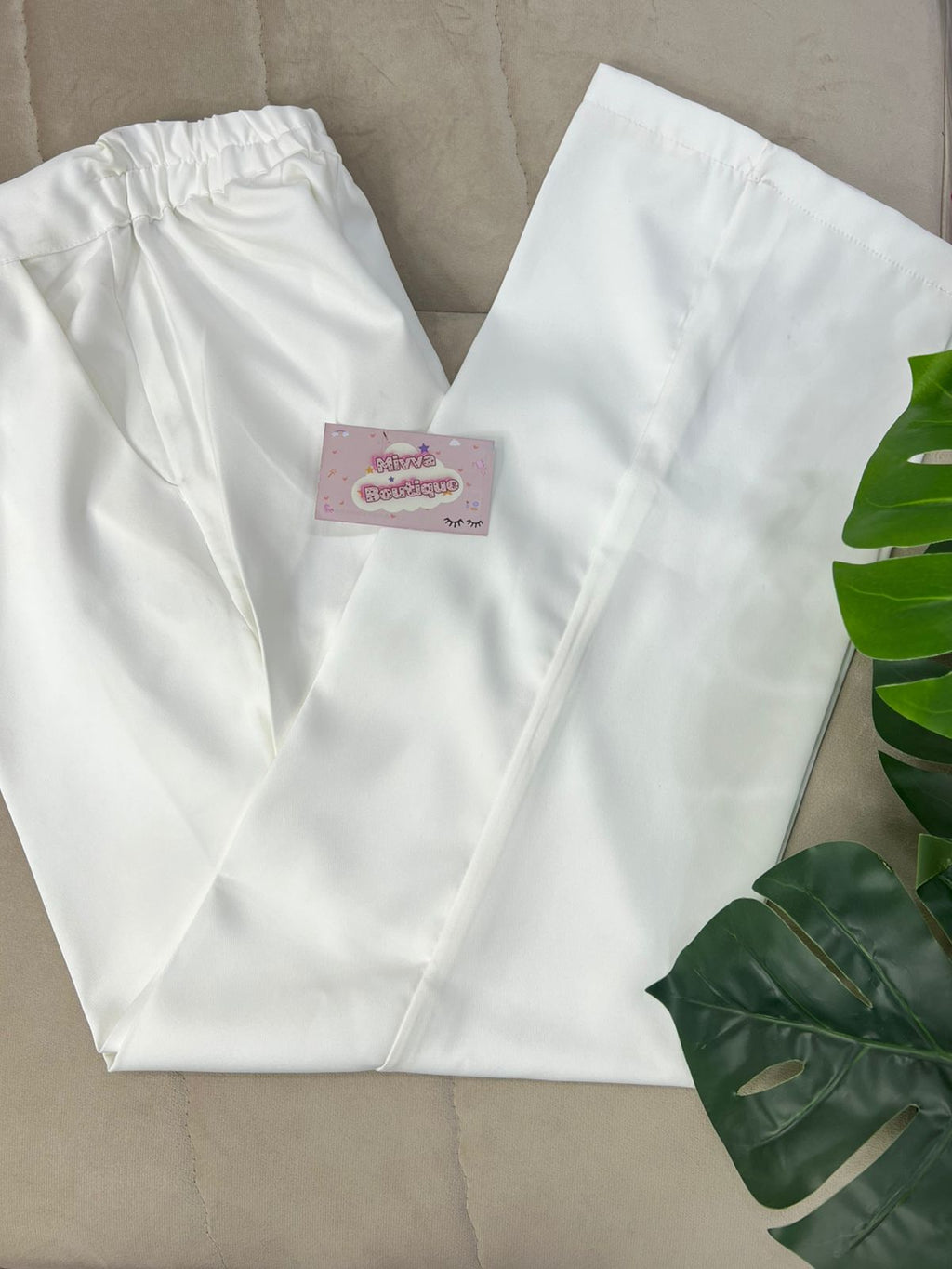 White Classic Pants