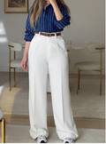 White Classic Pants